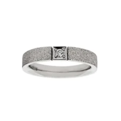 Van Bergen – Classic – Ring i hvitt gull med en 0,05 ct diamant
