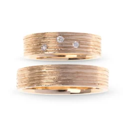 Van Bergen – Forlovelses-/giftering – Vicenza – Gult gull med diamanter, damemodell