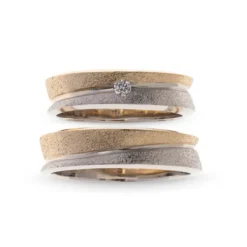Van Bergen – Forlovelses-/giftering – Milano – Gult og hvitt gull med diamant, damemodell
