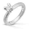 Van Bergen – Golden Love Heart ring i hvitt gull med hvitt gull fatning og 0,20 ct diamant TW/SI