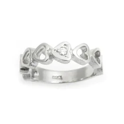 Van Bergen – Joy ring i hvitt gull med hjertefatning – NB Uten diamant!