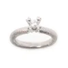 Van Bergen – Love Heart ring i hvitt gull med diamant 1 x 0,15 ct TW/SI