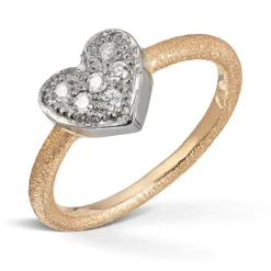 Van Bergen – Ring i gult gull med diamanter – Joy