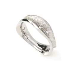 Van Bergen – Ring Tide i hvitt gull 14K med diamanter 9×0,02 ct TW/SI