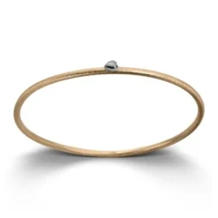 Van Bergen – Silver Heart armring i gult gull og hjerte i hvitt gull