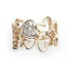Van Bergen -Joy-Ring i gult gull med 6×0,02ct
