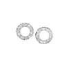Van Bergen -Ørepynt-Circle i hvitt gull med 20 x 0,02 ct diamanter TWSI