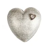 Van Bergen- Silver Heart-Smykkelås i  sølv og hjerte i gult gull med diamant 0,03 ct TW/SI
