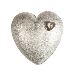 Van Bergen- Silver Heart-Smykkelås i  sølv og hjerte i gult gull med diamant 0,03 ct TW/SI