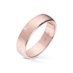 Wedding by Frisenberg – Giftering i rose gull – 5 mm bred- Matt overflate