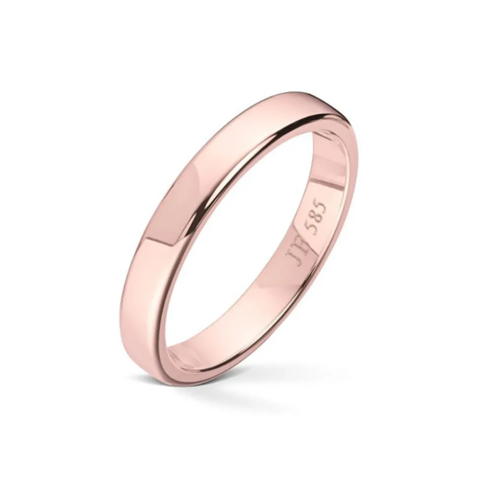 Wedding by Frisenberg – Giftering i rose gull – 3 mm bred