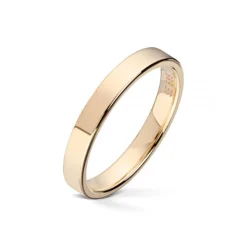 Wedding by Frisenberg – Giftering i gult gull – 3 mm bred