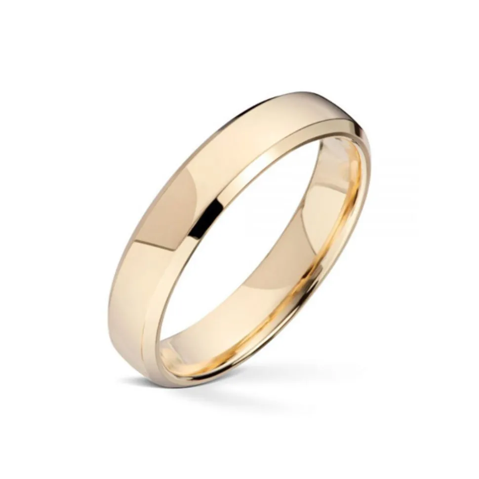 Wedding by Frisenberg – Giftering i gult gull – 4 mm bred