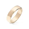Wedding by Frisenberg – Giftering i gult gull med hamret overflate – 5 mm bred