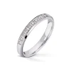 Wedding by Frisenberg – Giftering i hvitt gull – 3 mm bred- med 10 stk diamanter i alt 0,10 ct TW/SI