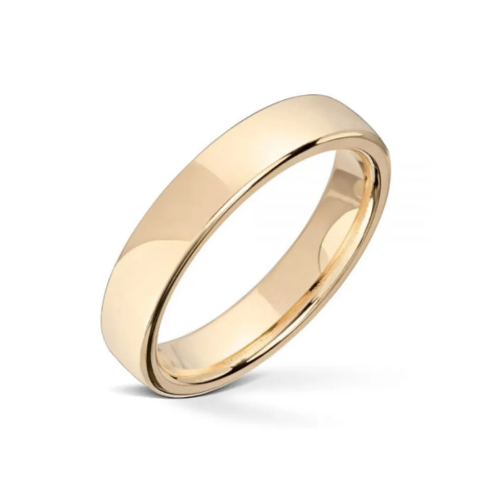 Wedding by Frisenberg – Giftering i gult gull – 4 mm bred