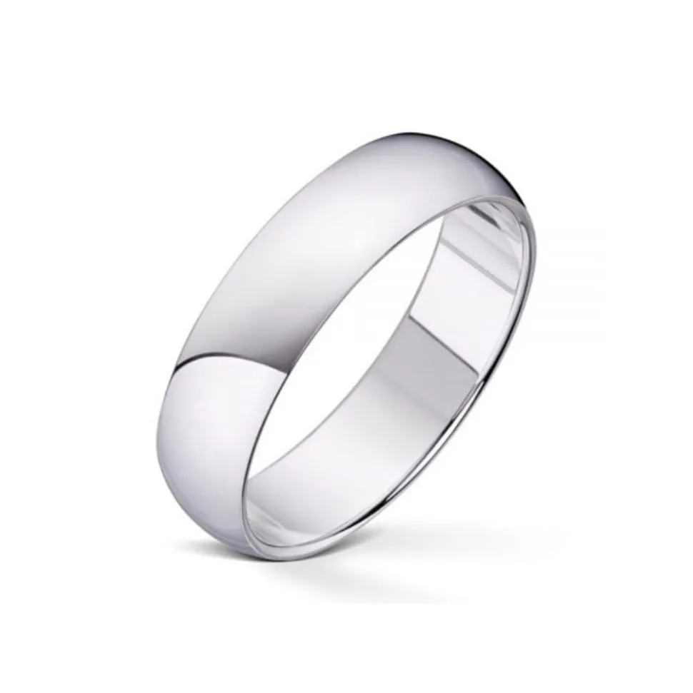 Wedding by Frisenberg – Giftering i hvitt gull – 5 mm bred