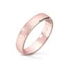 Wedding by Frisenberg – Giftering i rosegull – 4 mm bred – med håndlaget mattert overflate