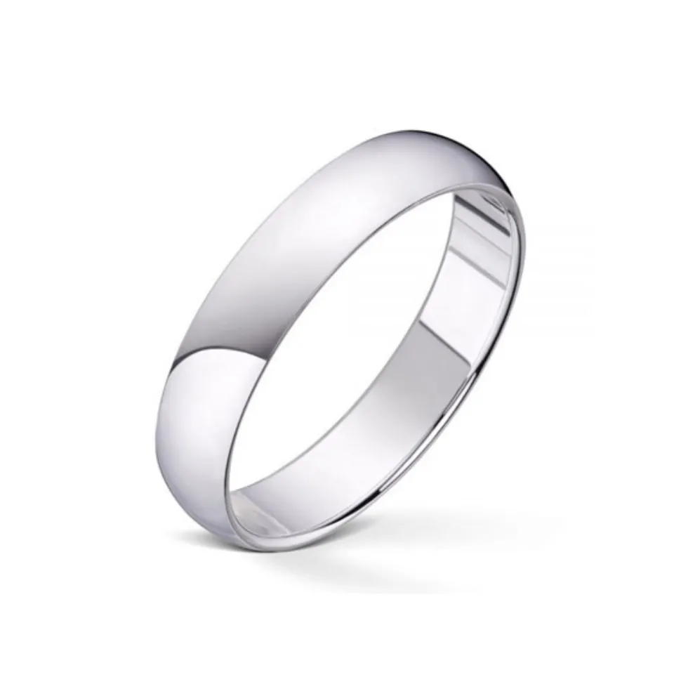 Wedding by Frisenberg – Giftering i hvitt gull – 4 mm bred