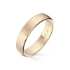 Wedding by Frisenberg – Giftering i gult gull -5 mm bred-silkematt overflate