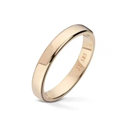 Wedding by Frisenberg – Giftering i gult gull – 3 mm bred
