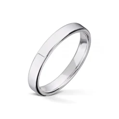 Wedding by Frisenberg – Giftering i hvitt gull – 3 mm bred