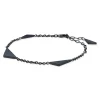 Wille Jewellery- Nordic- armlenke-sølv-matt sort rhodinert